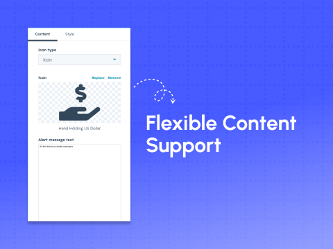 Flexible Content Support