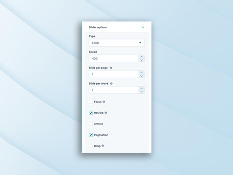Advanced Background Slider Controls