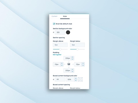 Comprehensive Styling Controls