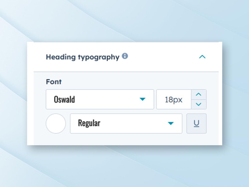 Typography, Color & Animation Control