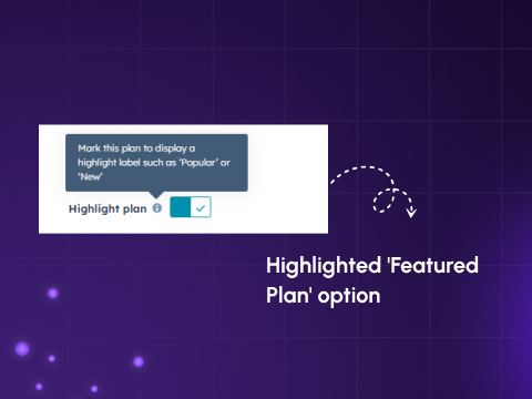 Highlighted “Featured Plan” option